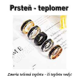 Inteligentný krúžok - prsteň na meranie teploty RING10 čierny_product_product