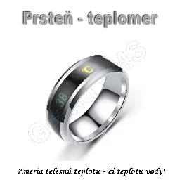 Inteligentný krúžok - prsteň na meranie teploty RING10 čierny_product_product_product