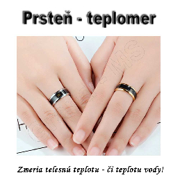 Inteligentný krúžok - prsteň na meranie teploty RING10 čierny_product