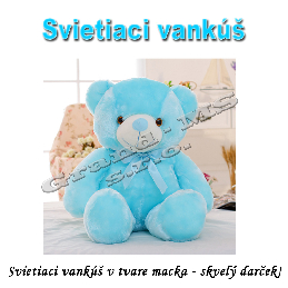 Svietiaci vankúš V TME  -  MACKO, ružový_product_product_product_product_product_product