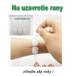 Nudzova suprava na uzavretie rany bez stehov - ZIP TIE S 