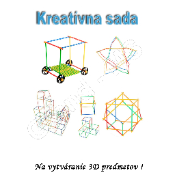 Kreatívne vzdelávacia stavebnica Straws Building Blocks 408ks