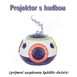 Nočná lampa s projektorom a hudbou 3v1 BABYSLEEP_product