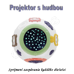 Nočná lampa s projektorom a hudbou 3v1 BABYSLEEP