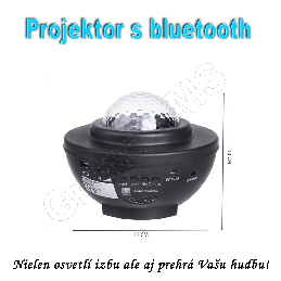 Projektor nočnej oblohy  LED STARWAWE  s bluetooth v jednom