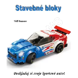 Stavebnica - Športové auto 165ks typ 10701A