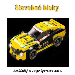 Stavebnica - Športové auto 156ks typ 02C