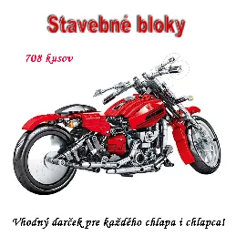 Stavebné bloky - Motocykel 708ks typ A