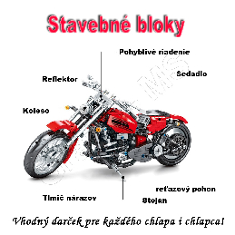 Stavebné bloky - Motocykel 708ks typ A_product