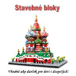 Stavebné bloky - 3D Chrám Vasila Blaženého - St.Basil&#39;s Cathedral 4782ks 