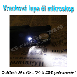 Vreckový mikroskop či lupa s30x a 60x zväčšením a LED  podsvietením_product_product_product_product_product_product