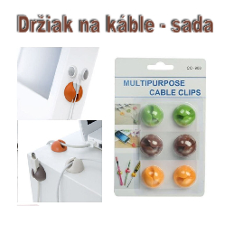 Organizér káblov - krúhly držiak na káble 6ks_product