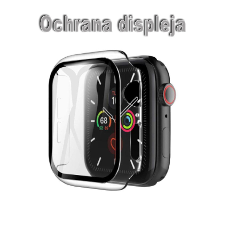 Náhradný ochranný kryt so sklom pre Apple Watch 1/2/3 38mm priehľadný_product