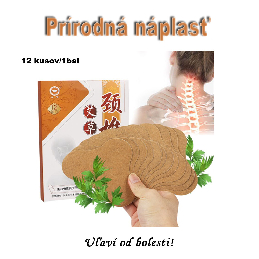 Náplasť na boľavú krčnú chrbticu - Prírodná palina - typ B 12 ks