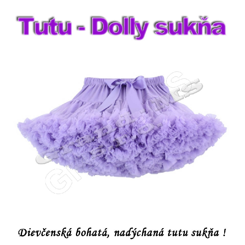 Tutu - Dolly sukňa pre dievčatá od 3 do 6 rokov, fialová_product_product