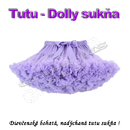 Tutu - Dolly sukňa pre dievčatá od 6 do 10 rokov - svetlo fialová