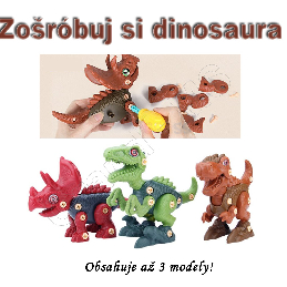 Skladacia vzdelávacia sada - DINOSAURUS 3ks v jenom balení typA_product