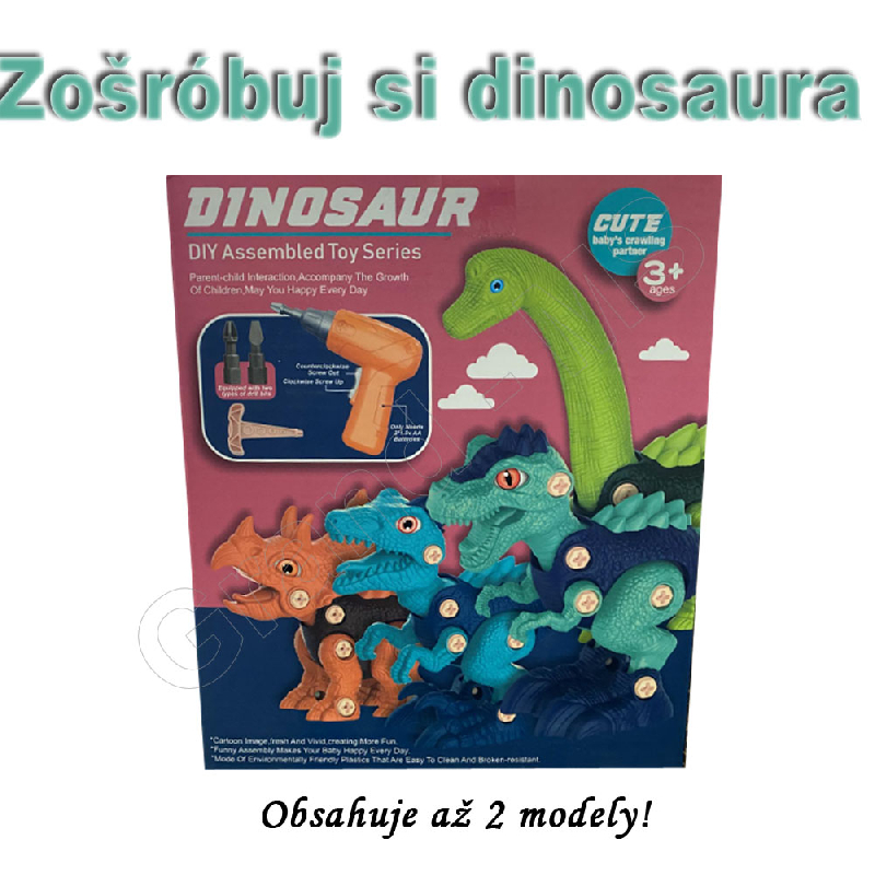 Veľká skladacia vzdelávacia sada - DINOSAURUS 2ks v jenom balení 6021