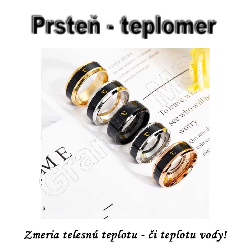 Inteligentný krúžok - prsteň na meranie teploty RING10 čierny_product_product