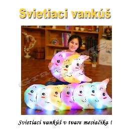 Svietiaci vankúš V TME  -  MESIAČIK, žltý_product