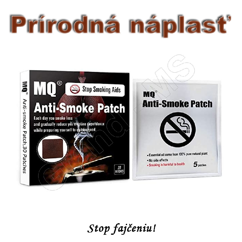 Prírodná náplasť na odvykanie od fajčenia STOP SMOKING - 30ks