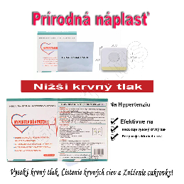 Prírodná náplasť na vysoký krvný tlak / Hypertenzia-  14ks