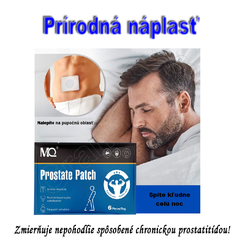 Prírodná náplasť na úľavu od bolesti - na prostatu 6ks