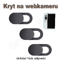 Bezpečnostná krytka na webkameru 3ks