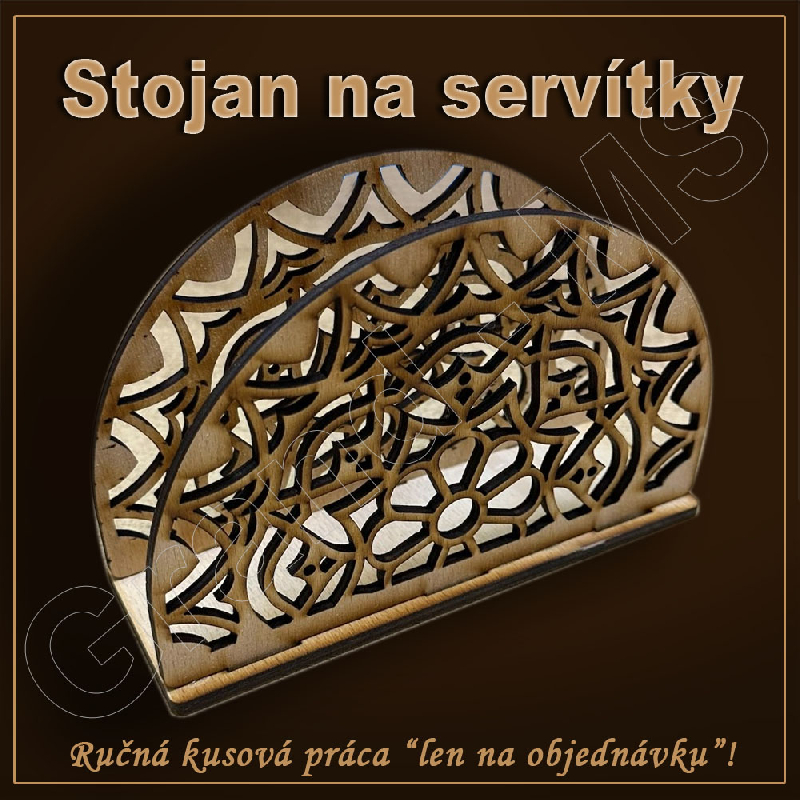 Stojan na servítky - vzor C