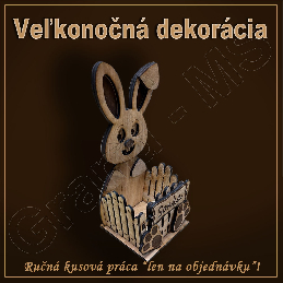 Veľkonočná dekorácia - ZAJAC s Vašim textom