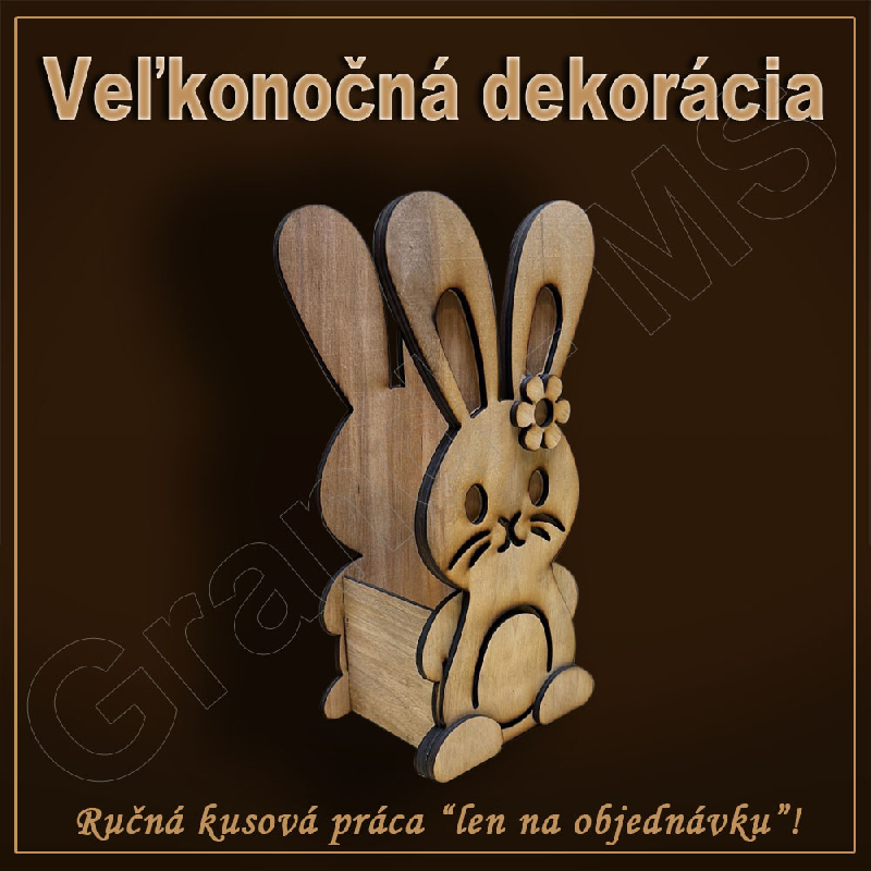 Veľkonočná dekorácia - ZAJAC - a