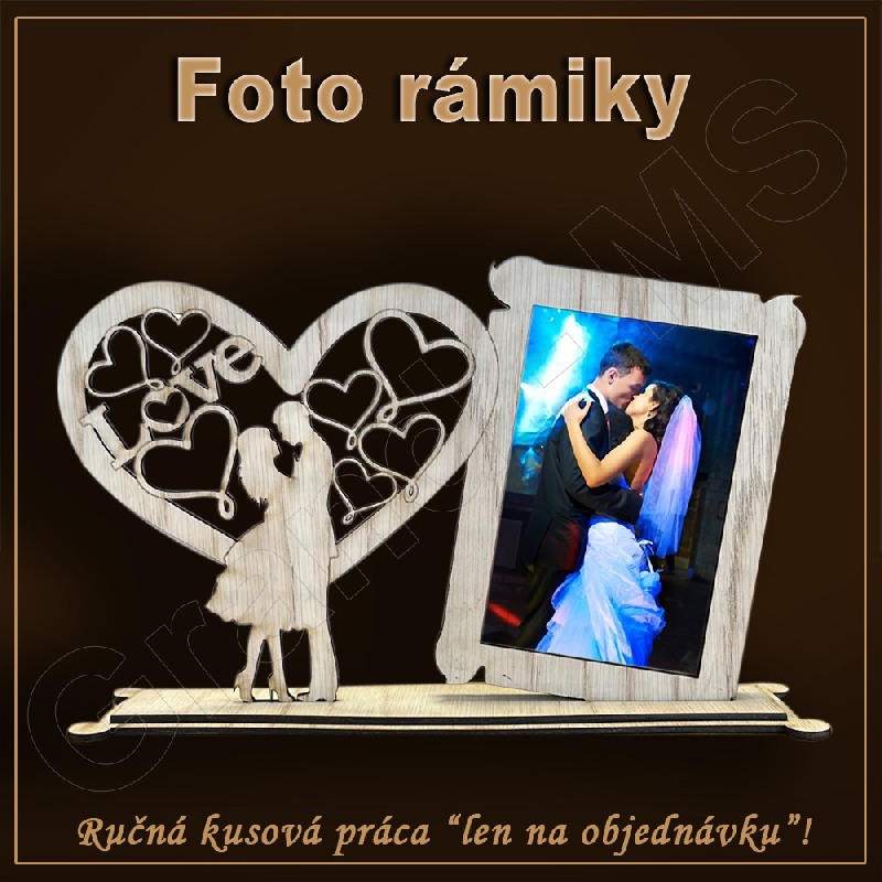 Fotorámik I LOVE - vzor a