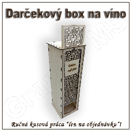 Darčekový box na fľašu - vzor A