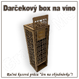 Darčekový box na fľašu - vzor C