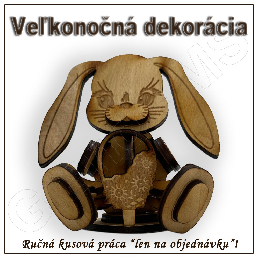 Veľkonočná dekorácia - ZAJAC - vzor B