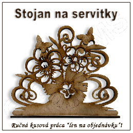 Stojan na servítky - vzor F