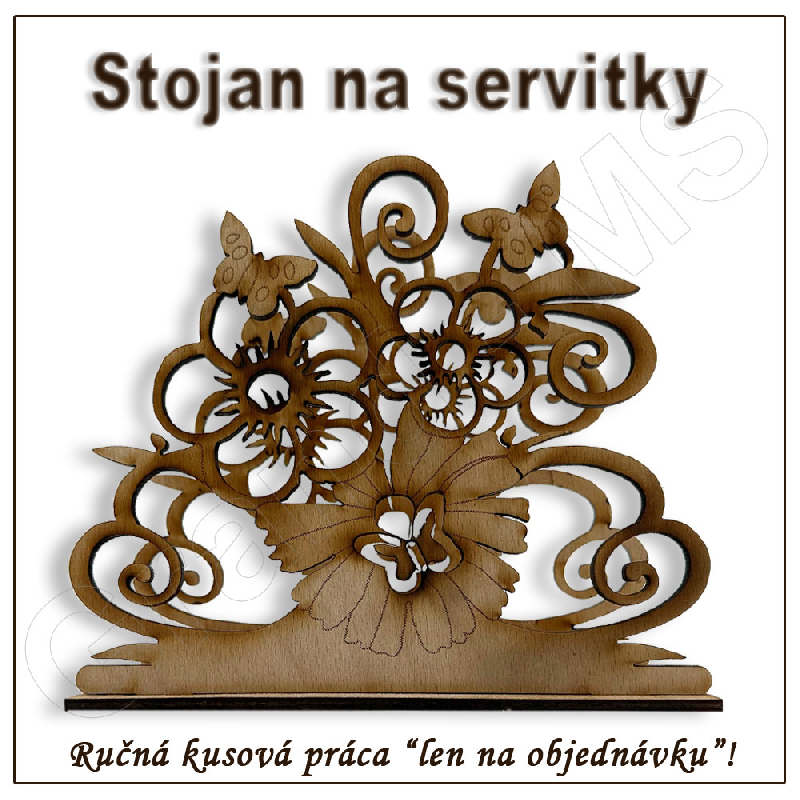 Stojan na servítky - vzor F