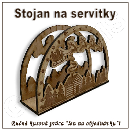 Stojan na servítky - vzor H