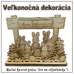 Veľkonočná dekorácia - RODINA ZAJACOV