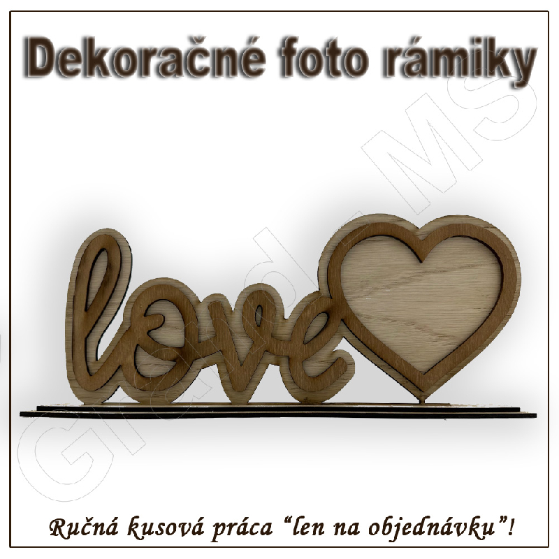 Fotorámik - LOVE - vzor B malý