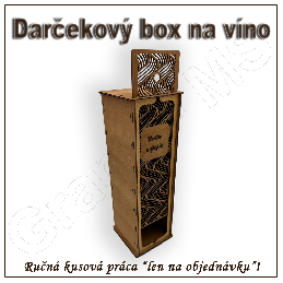 Darčekový box na fľašu - vzor D