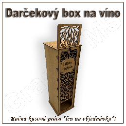 Darčekový box na fľašu - vzor E