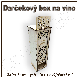 Darčekový box na fľašu - vzor F