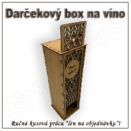 Darčekový box na fľašu - vzor G