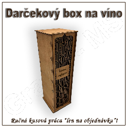 Darčekový box na fľašu - vzor H