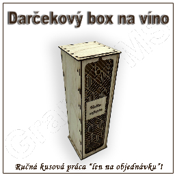 Darčekový box na fľašu - vzor I