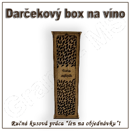 Darčekový box na fľašu - vzor J