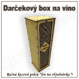 Darčekový box na fľašu - vzor K