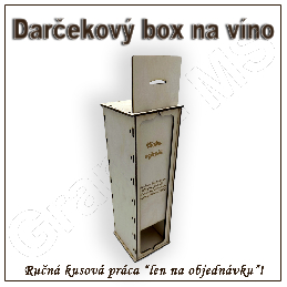 Darčekový box na fľašu - vzor L