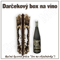 Darčekový box na fľašu - vzor M